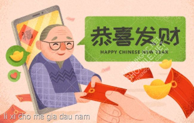 li xi cho me gia dau nam
